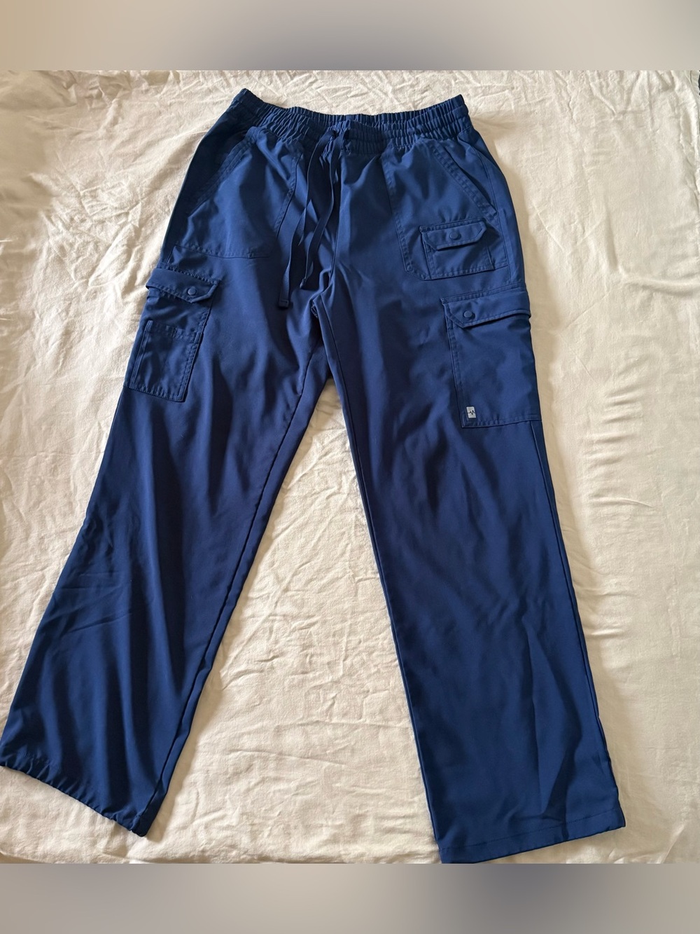 Women's Navy Blue Cargo Scrub Pants